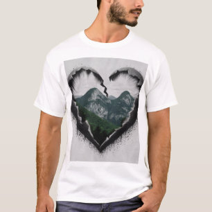 T-shirt Chemise D'Impression Abstraite Élégante,