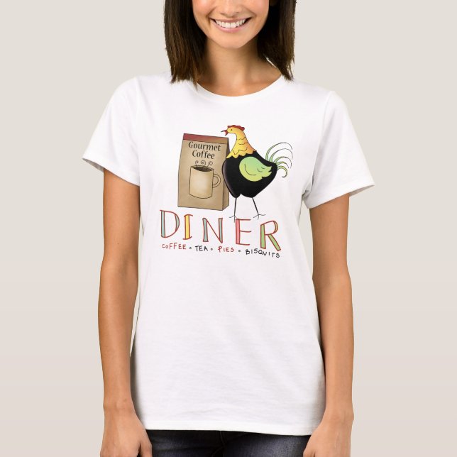 T-shirt Chemise Diner (Devant)