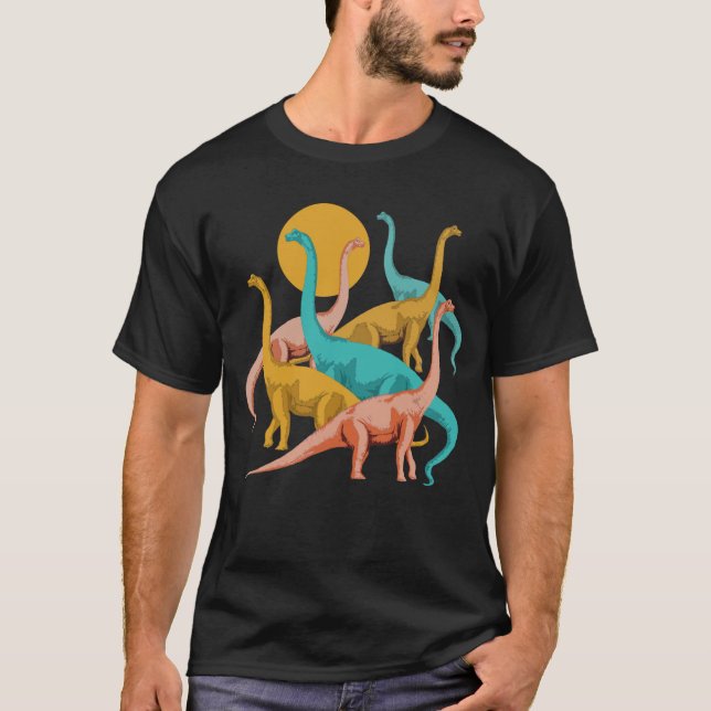 T-shirt chemise dinosaure, chemise Sauropod, tee - shirt d (Devant)