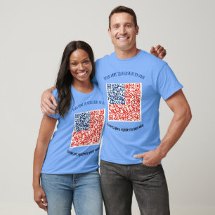 T-shirt Chemise d'inscription des électeurs - Code QR just