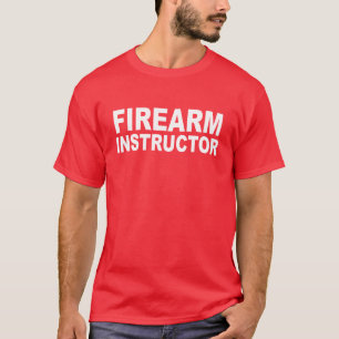 T-shirt Chemise d'instructeur d'armes à feu - Deux côté