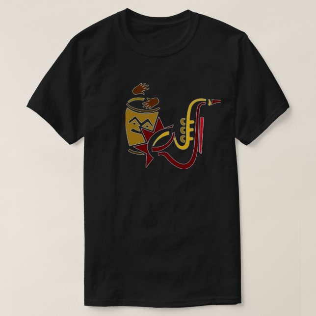 T-shirt Chemise d'instrument de musique (Design devant)