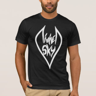 T-shirt Chemise divisée d'obscurité de logo de ciel