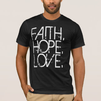 T-shirt Chemise d'obscurité d'amour d'espoir de foi