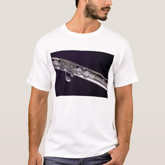 T-shirt Chemise d'obscurité de cannelure (Devant)