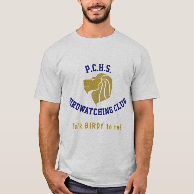 T-shirt Chemise d'observation des oiseaux de PCHS (Devant)