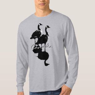 T-shirt Chemise d'oie du Canada pour hommes à manches long