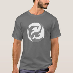 T-shirt Chemise Dolphins Yang Gris Et Blanc