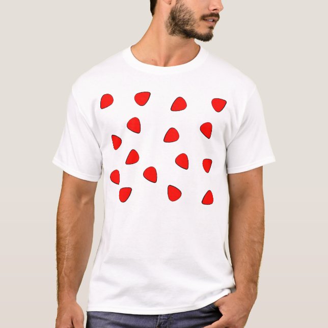 T-shirt Chemise d'onglet de guitare (Devant)