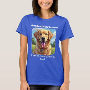 T-shirt Chemise d'or - Dorée par nom et par coeur
