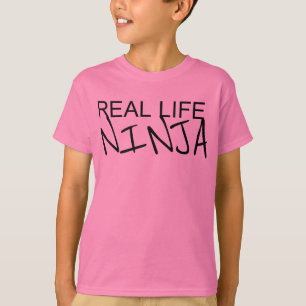 T-shirt Chemise d'orange de Ninja de vie réelle de garço