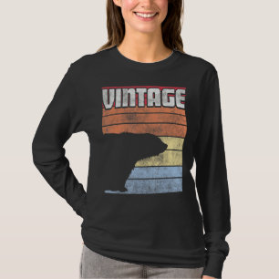 T-shirt Chemise d'ours polaire Style rétro Hommes Vintages