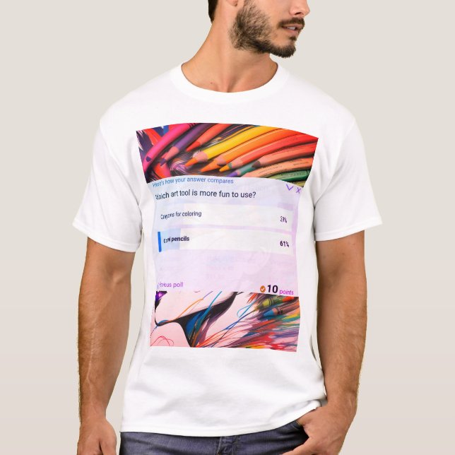 T-shirt chemise d'outil d'art (Devant)