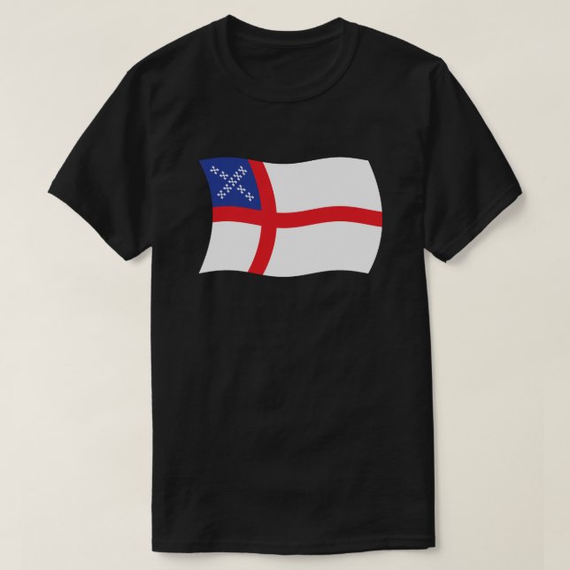 T-shirt Chemise Drapeau De L'Église Épiscopale Américaine (Design devant)