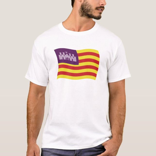 T-shirt Chemise Drapeau des Îles Baléares (Devant)