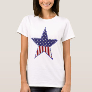 T-shirt Chemise Drapeau Étoile Patriotique KRW