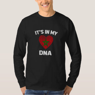 T-shirt Chemise Drapeau Maroc C'est Dans Mon Adn Drapeau D
