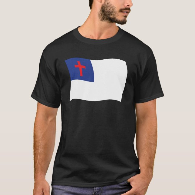 T-shirt Chemise Drapeau Religion Chrétienne (Devant)