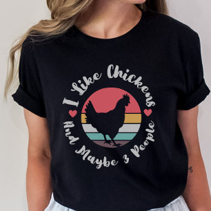 T-shirt Chemise Drôle au poulet, Humour Anti-Social