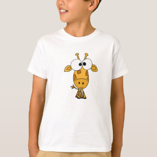 T-shirt Chemise drôle de bande dessinée de girafe