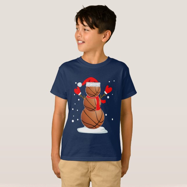 T-shirt Chemise drôle de cadeau de bonhomme de neige de (Devant entier)