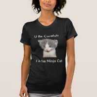 Chemise drôle de chat de Ninja