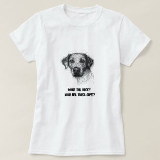 T-shirt Chemise Drôle de Chien Confus – Qui Sont Ces Types