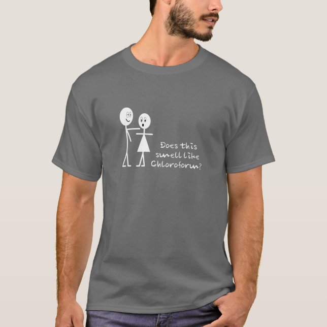 T-shirt Chemise drôle de chloroforme (Devant)