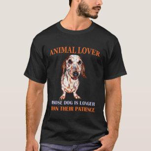 T-shirt Chemise drôle de dachshund pour hommes, femmes