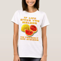 Chemise drôle de dyslexie de melons