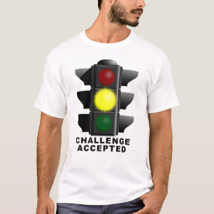 T-shirt Chemise drôle de feu de circulation "déf accepté"