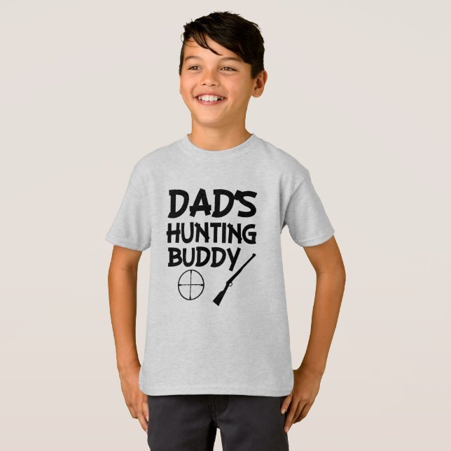 T-shirt Chemise drôle de garçons d'ami de la chasse du (Devant entier)