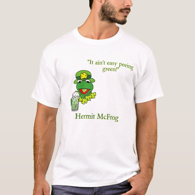 T-shirt Chemise drôle de grenouille de jour de St Patricks (Devant)