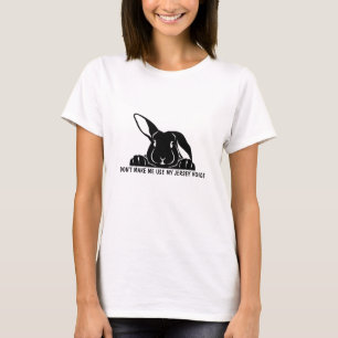 T-SHIRT CHEMISE DRÔLE DE LAPIN DU NEW JERSEY