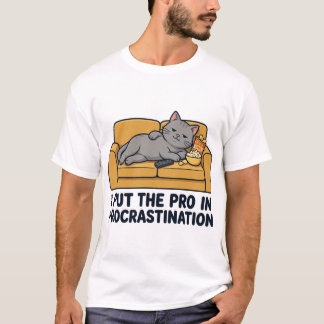 T-shirt Chemise drôle de paresseux Pro en procrastination