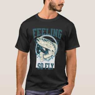 T-shirt Chemise drôle de pêche à la mouche pour les pêcheu