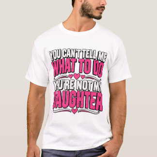 T-shirt Chemise drôle de père et fille, Cadeau pour père s