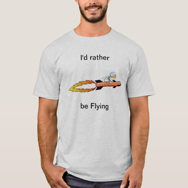 T-shirt Chemise drôle de Rocket de canard de tintement (Devant)