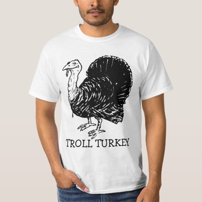 T-shirt Chemise drôle de thanksgiving de Troll Turquie (Devant)