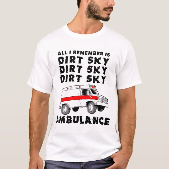 T-shirt Chemise drôle de vélo de motocross d'ambulance de (Devant)