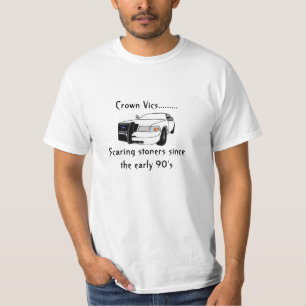 T-shirt Chemise drôle de voiture de police
