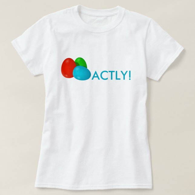 T-shirt Chemise drôle d'EggsActly Pâques (Design devant)