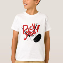 Chemise drôle d'hockey d'enfants