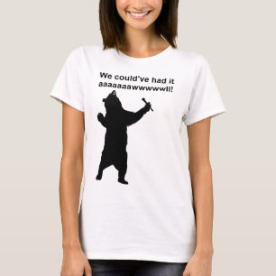 T-shirt Chemise drôle d'ours qui chante
