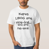 Chemise drôle "estudyanteng Malibog " de Pinoy