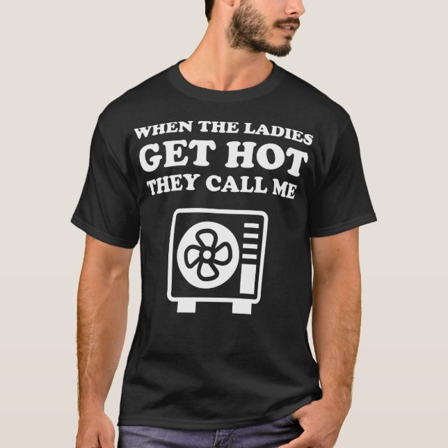T-shirt Chemise Drôle HVAC Pour Technicien HVAC (Devant)