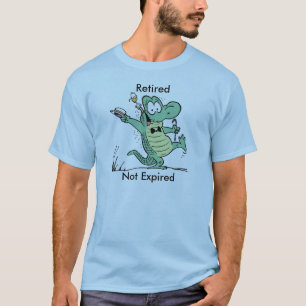T-shirt Chemise drôle non expirée retirée de vieillesse