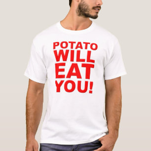 T-shirt Chemise Drôle Patate Va Te Manger