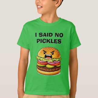 T-shirt Chemise drôle pour enfants sans cornichons