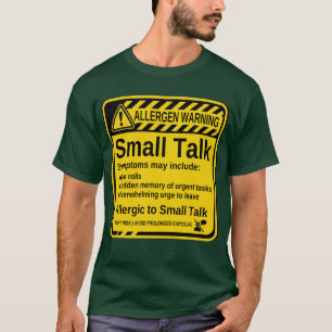 T-shirt Chemise drôle pour introverti anti-social